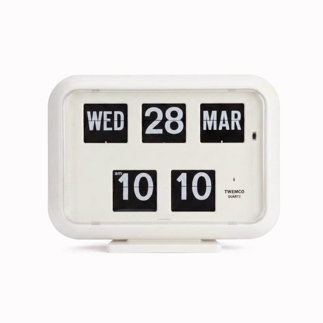 Flip Wall Clock| QD-35 | White