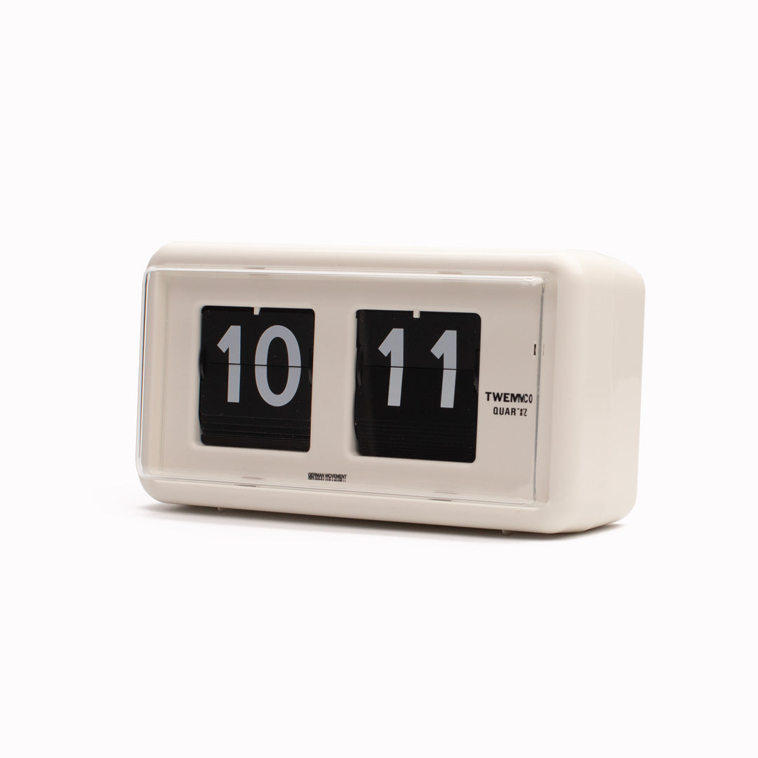 Flip Desk Clock | White