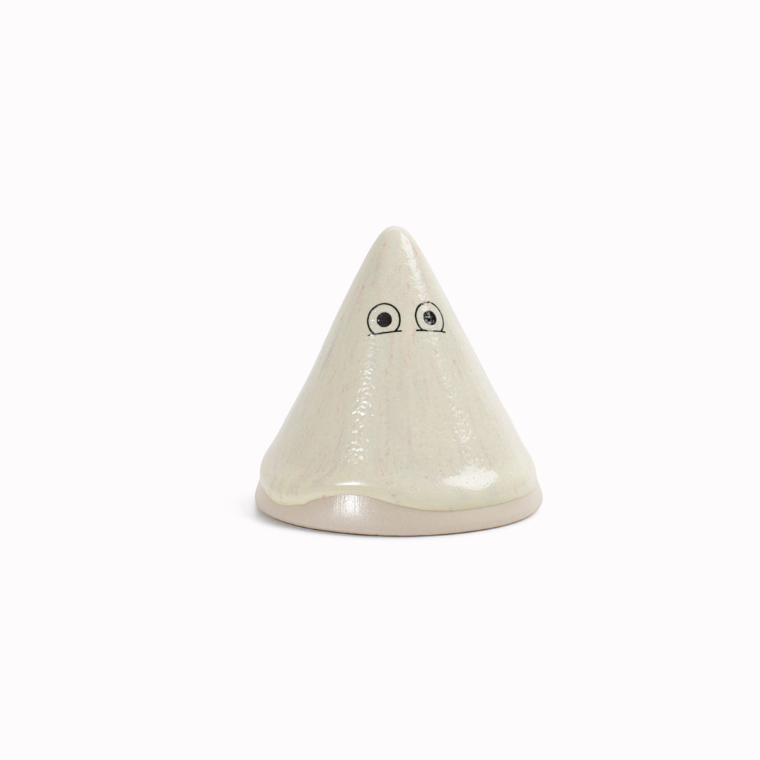 Meet Fuji!&nbsp;Fuji is a&nbsp;cone mountain shaped, hand glazed ceramic&nbsp;figurine&nbsp;created as a close relative of the classic Arhoj Ghost.
