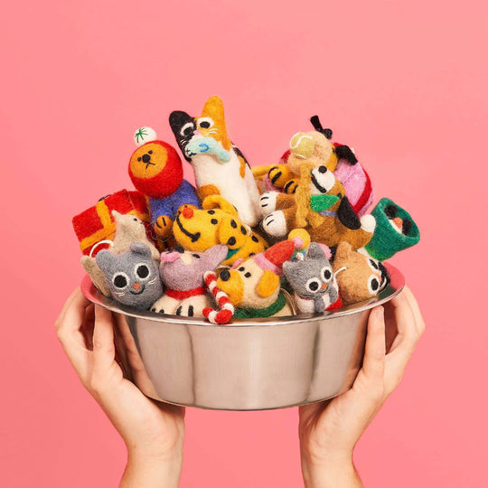 Collection of Wrap Felted Decorations