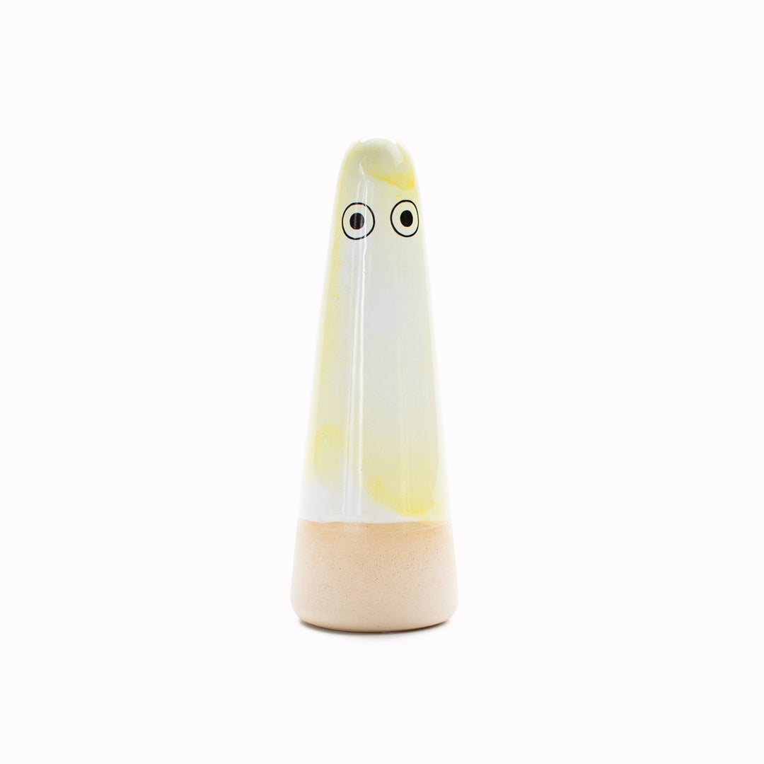 Ghost | Ceramic Figurine | Yellow Hues