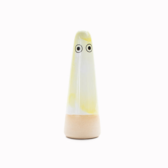 Ghost | Ceramic Figurine | Yellow Hues