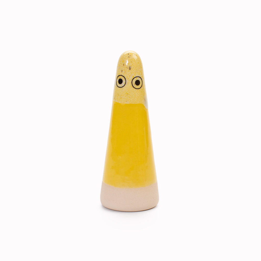 Ghost | Ceramic Figurine | Yellow Hues
