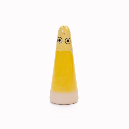 Ghost | Ceramic Figurine | Yellow Hues