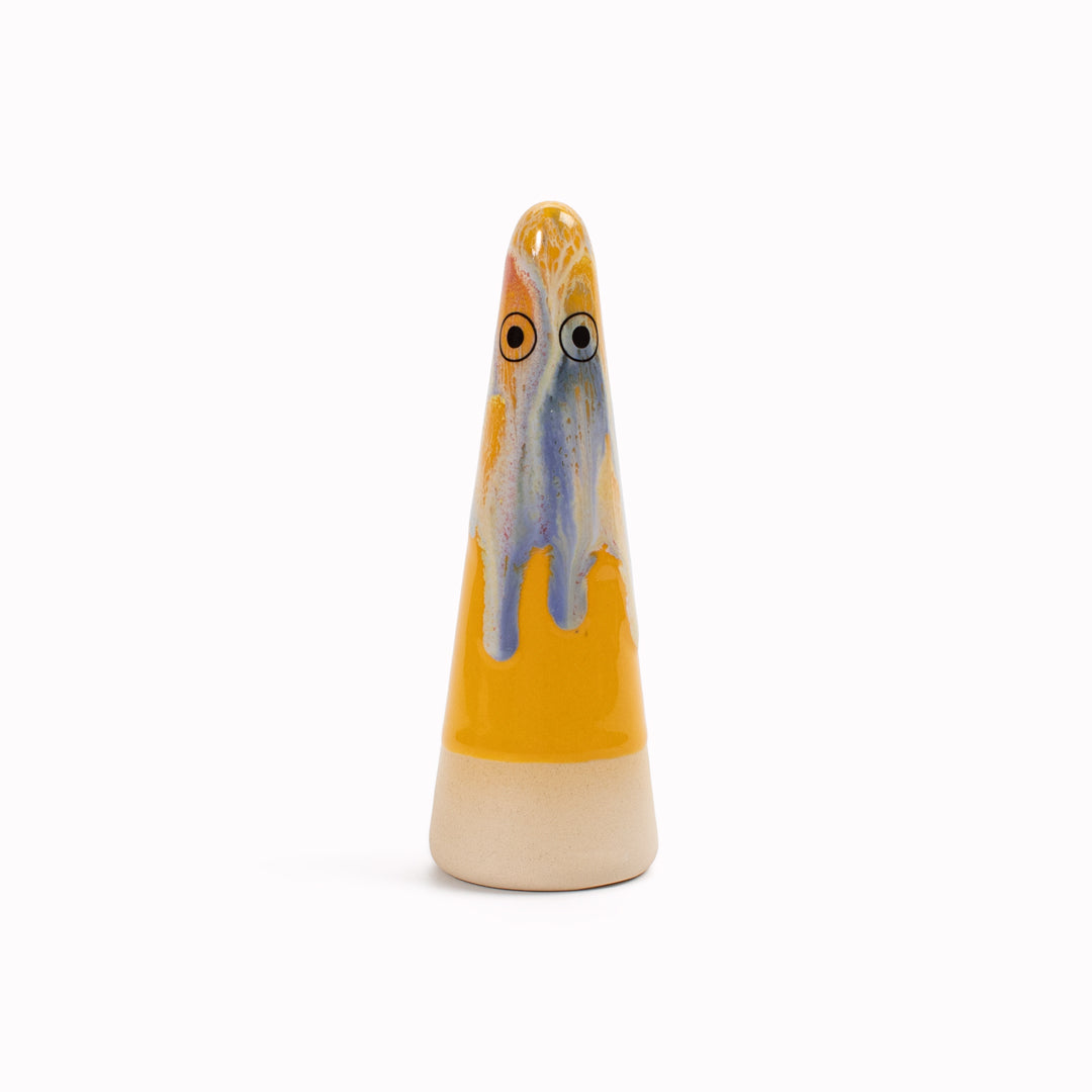 Ghost | Ceramic Figurine | Yellow Hues