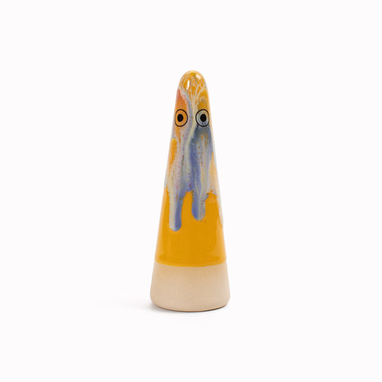 Ghost | Ceramic Figurine | Yellow Hues