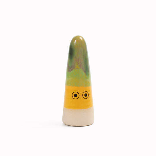 Ghost | Ceramic Figurine | Yellow Hues