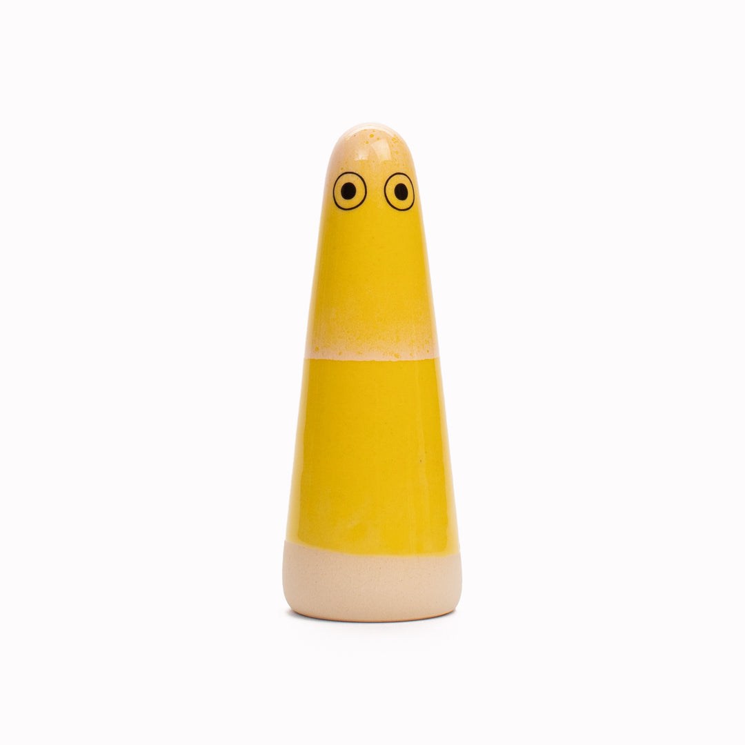 Ghost | Ceramic Figurine | Yellow Hues