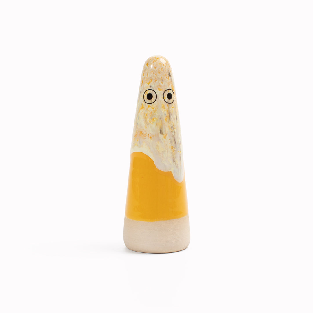 Ghost | Ceramic Figurine | Yellow Hues