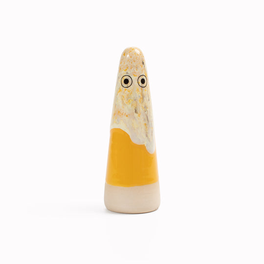 Ghost | Ceramic Figurine | Yellow Hues