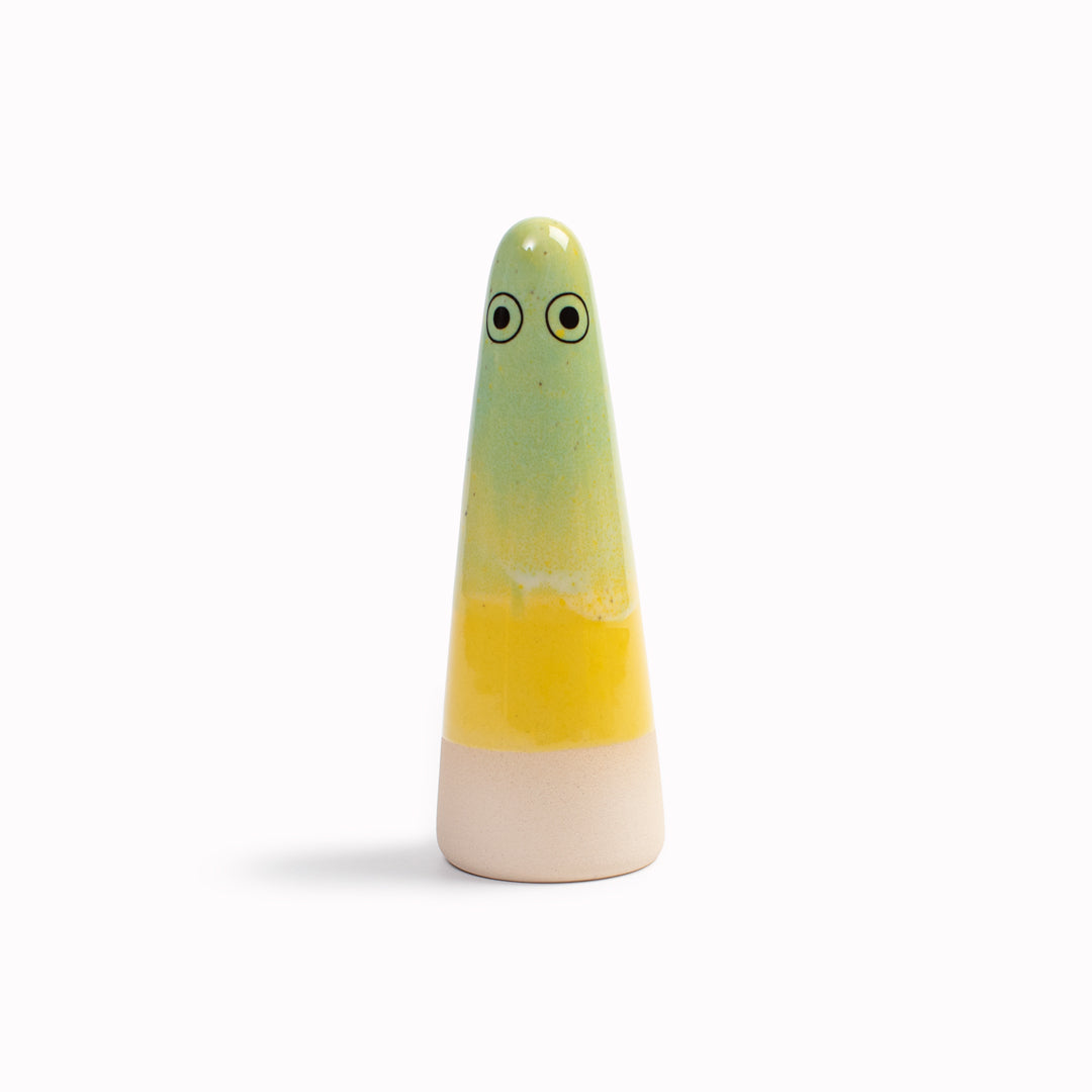 Studio Arhoj | Ceramic Decorative Ghost Ornament | Yellow