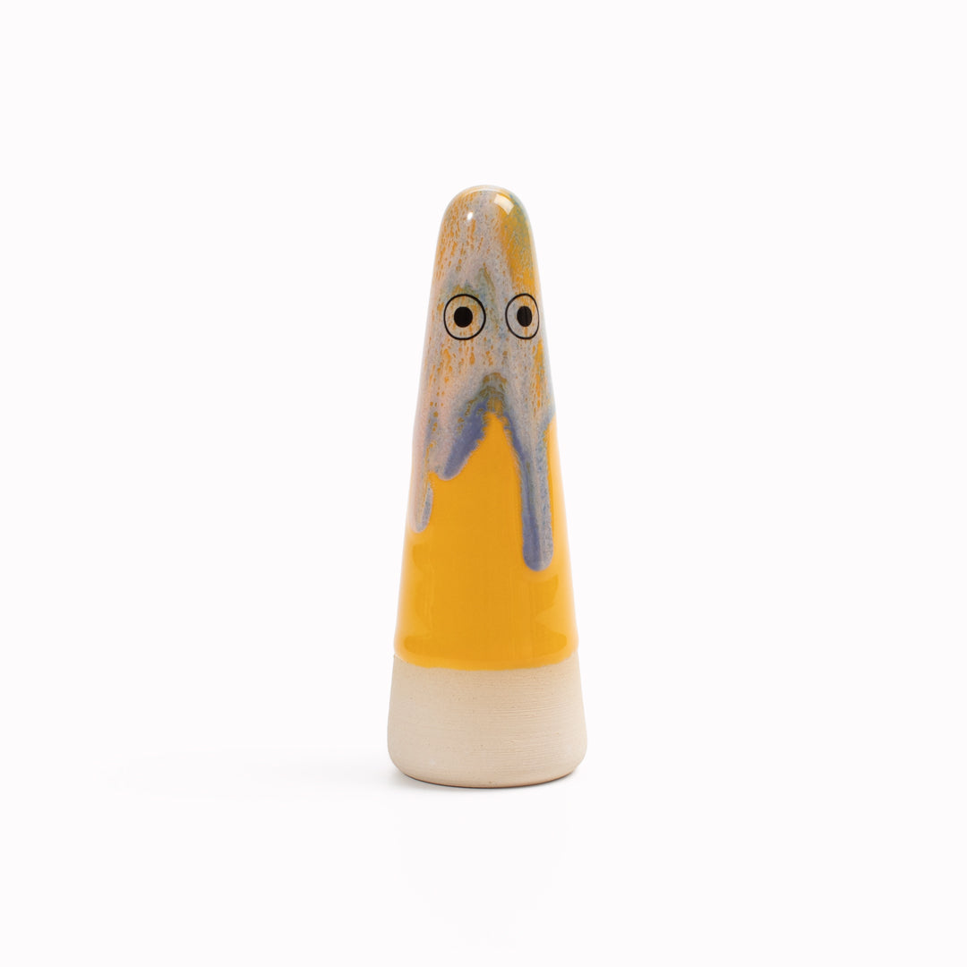 Ghost | Ceramic Figurine | Yellow Hues