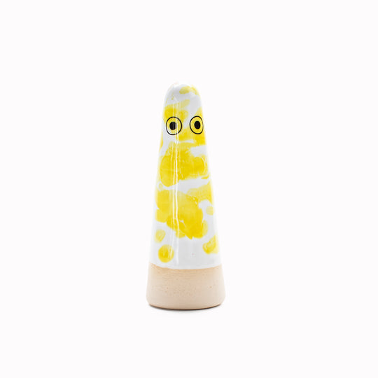 Ghost | Ceramic Figurine | Yellow Hues
