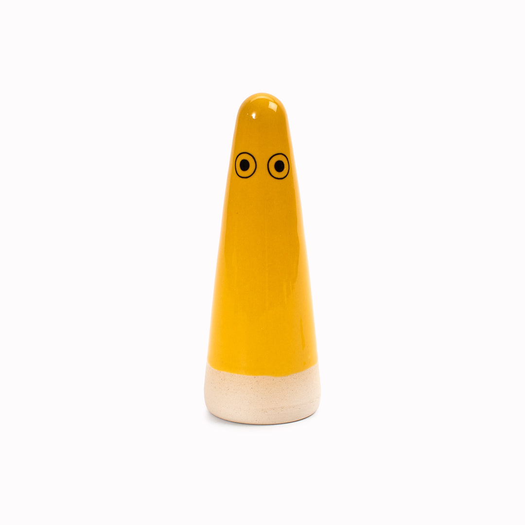 Ghost | Ceramic Figurine | Yellow Hues