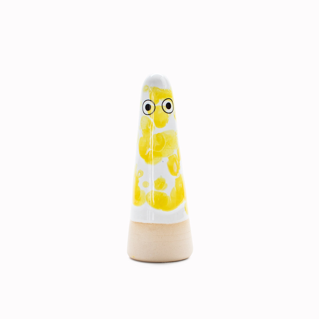 Ghost | Ceramic Figurine | Yellow Hues