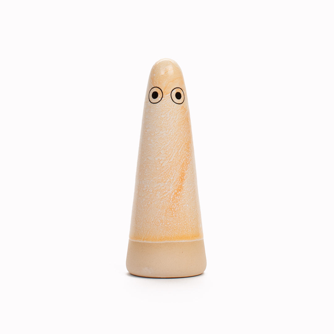 Ghost | Ceramic Figurine | Yellow Hues