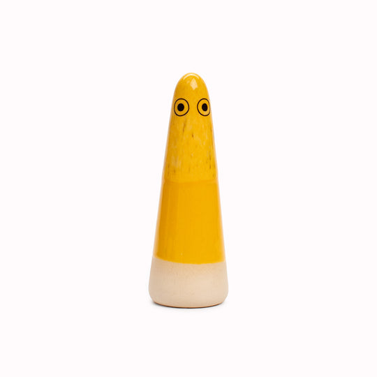 Ghost | Ceramic Figurine | Yellow Hues