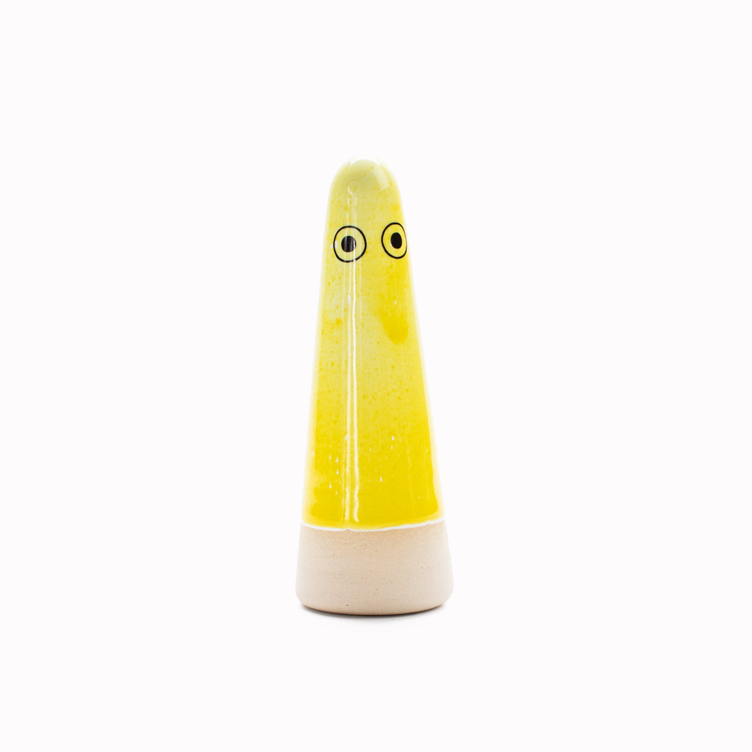 Ghost | Ceramic Figurine | Yellow Hues