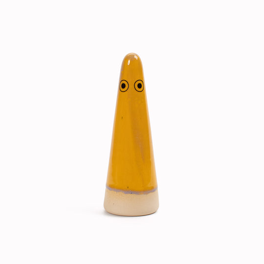 Ghost | Ceramic Figurine | Yellow Hues