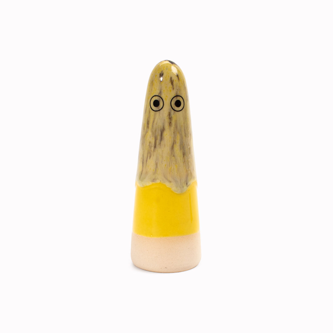 Ghost | Ceramic Figurine | Yellow Hues
