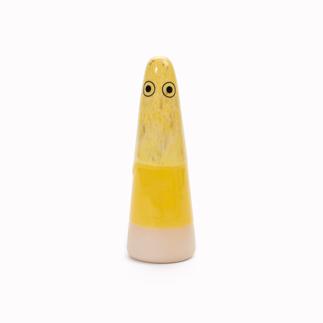 Ghost | Ceramic Figurine | Yellow Hues