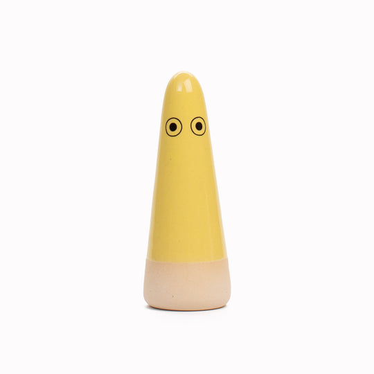 Ghost | Ceramic Figurine | Yellow Hues