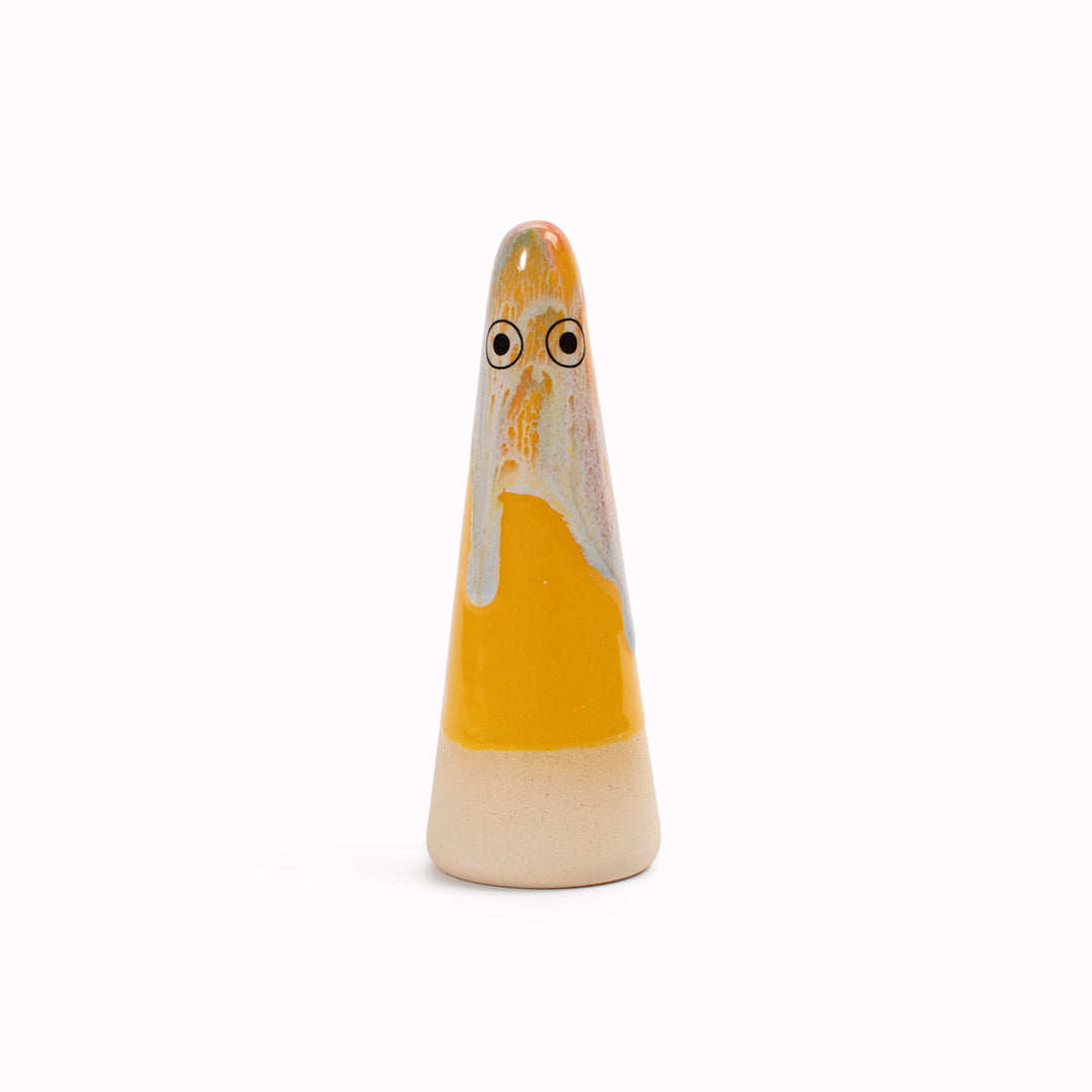 Ghost | Ceramic Figurine | Yellow Hues