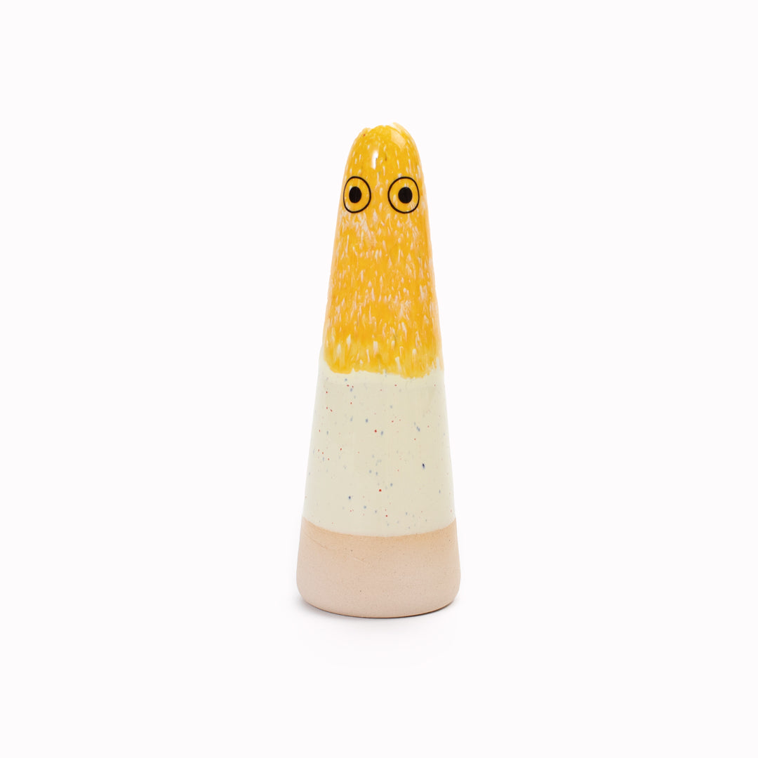 Ghost | Ceramic Figurine | Yellow Hues