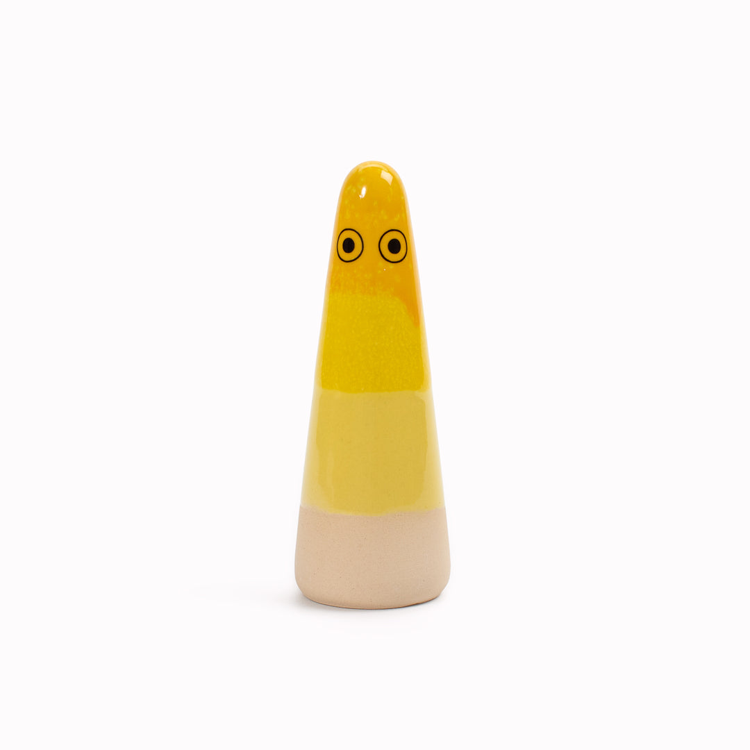 Ghost | Ceramic Figurine | Yellow Hues