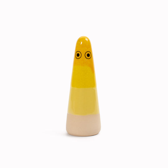 Ghost | Ceramic Figurine | Yellow Hues