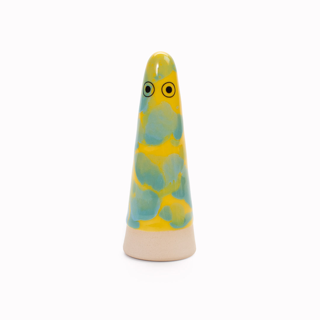 Ghost | Ceramic Figurine | Yellow Hues