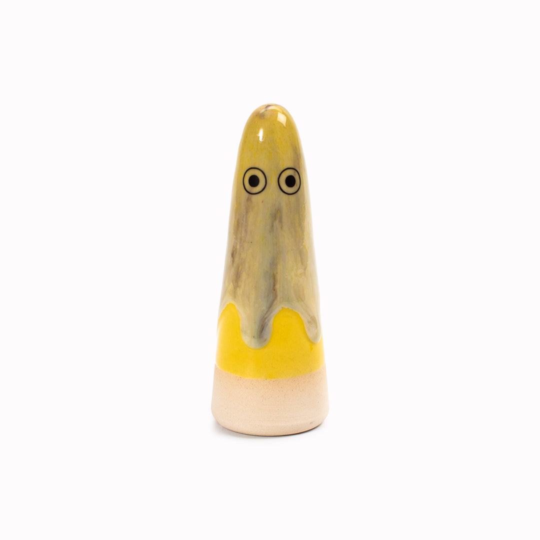 Ghost | Ceramic Figurine | Yellow Hues