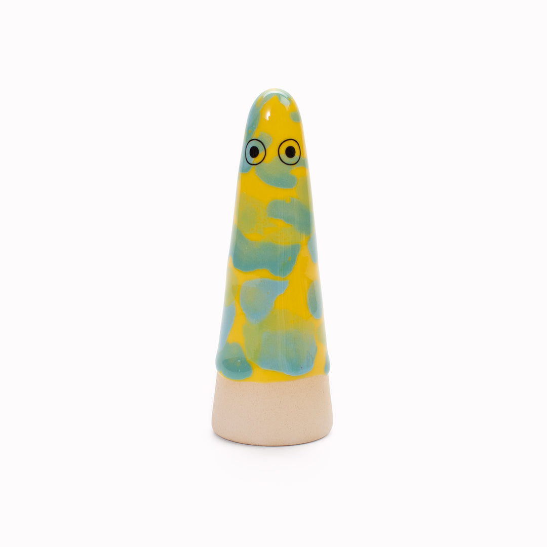 Ghost | Ceramic Figurine | Yellow Hues