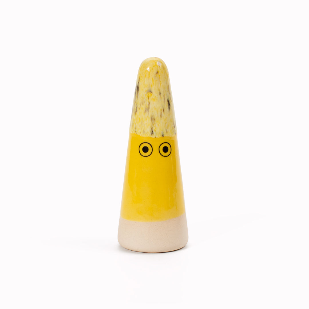 Ghost | Ceramic Figurine | Yellow Hues