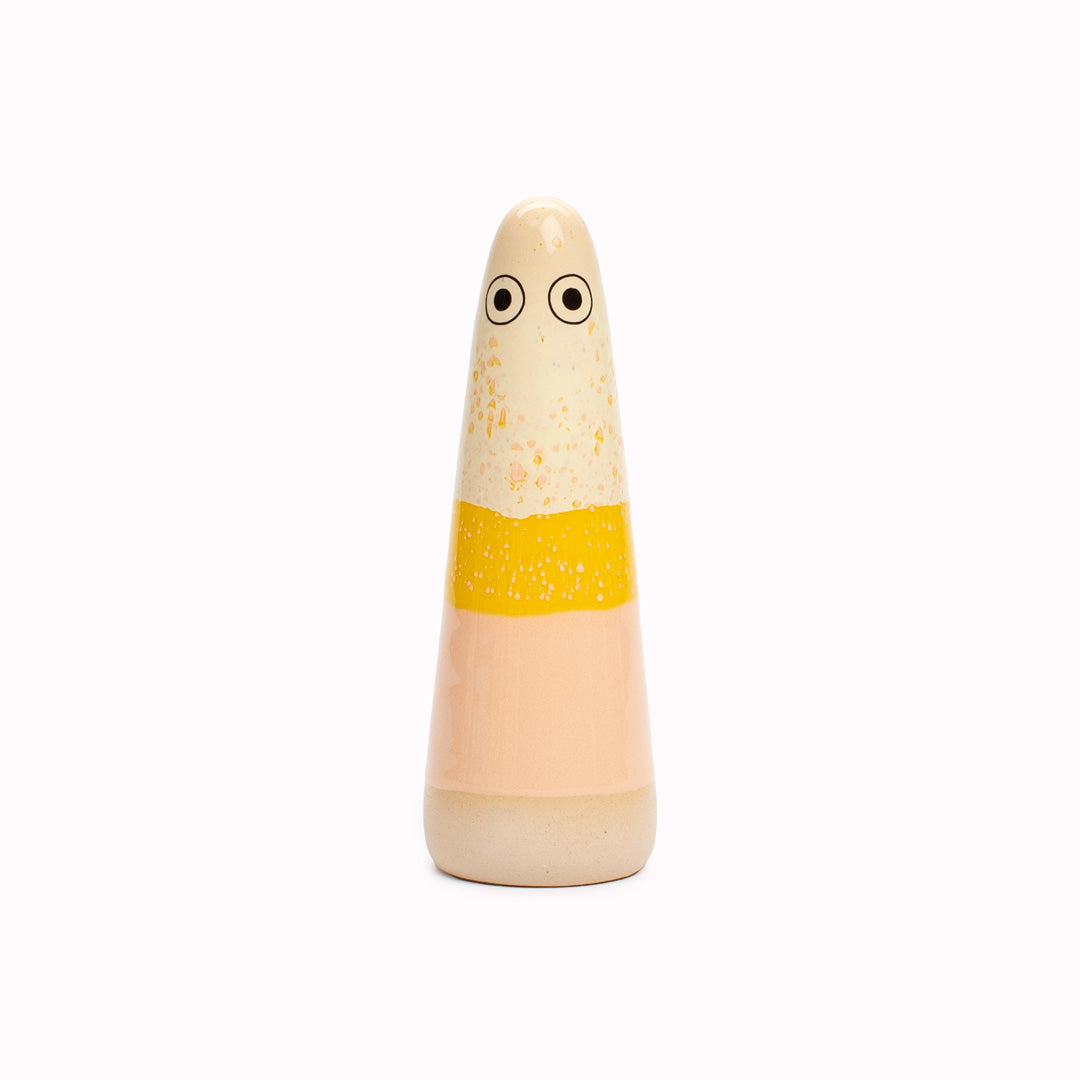 Ghost | Ceramic Figurine | Yellow Hues