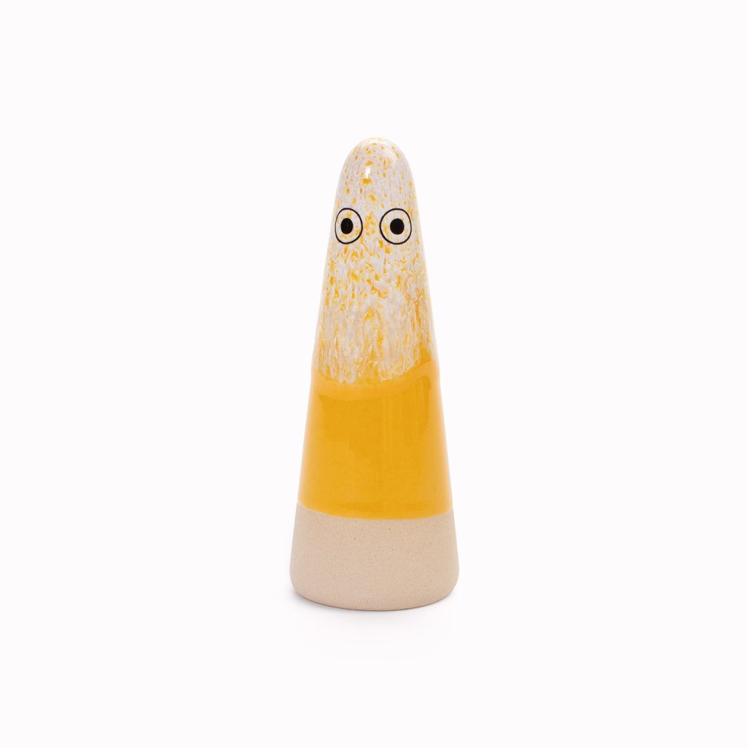Ghost | Ceramic Figurine | Yellow Hues