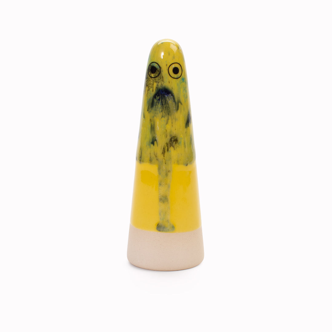 Ghost | Ceramic Figurine | Yellow Hues