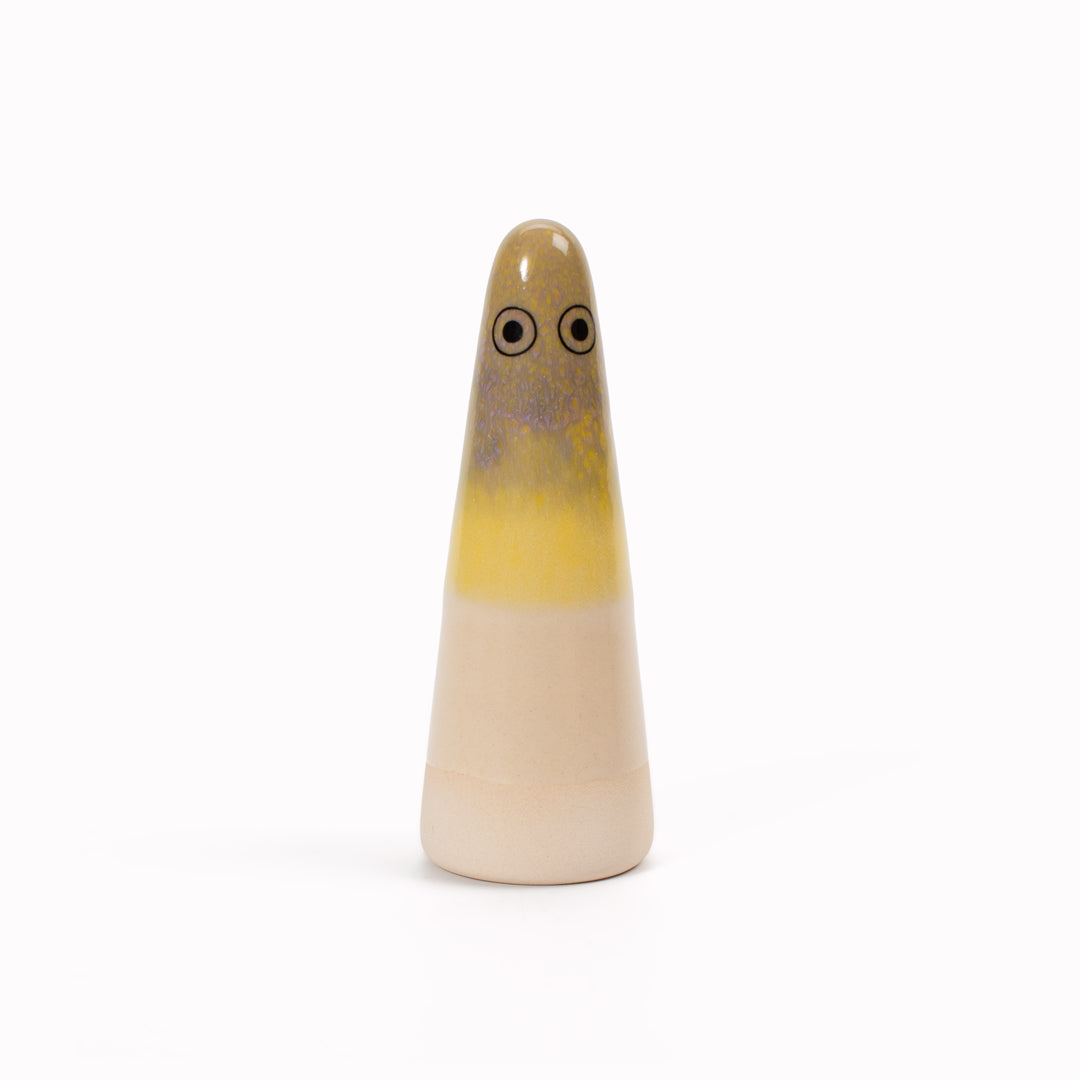 Ghost | Ceramic Figurine | Yellow Hues