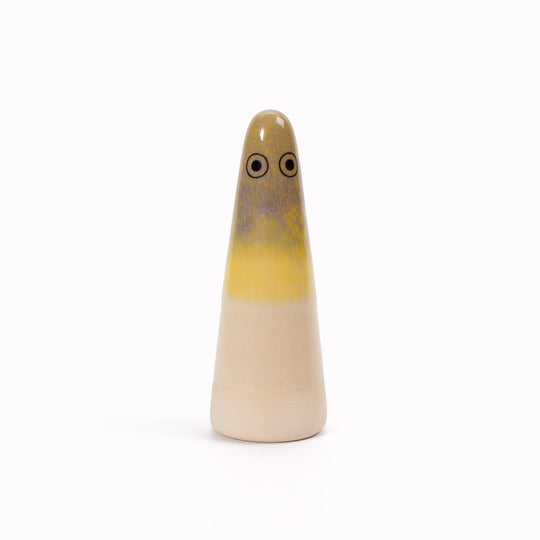 Ghost | Ceramic Figurine | Yellow Hues