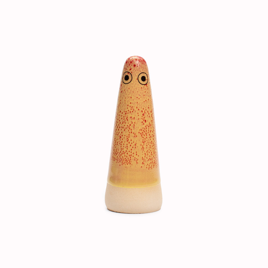 Ghost | Ceramic Figurine | Yellow Hues