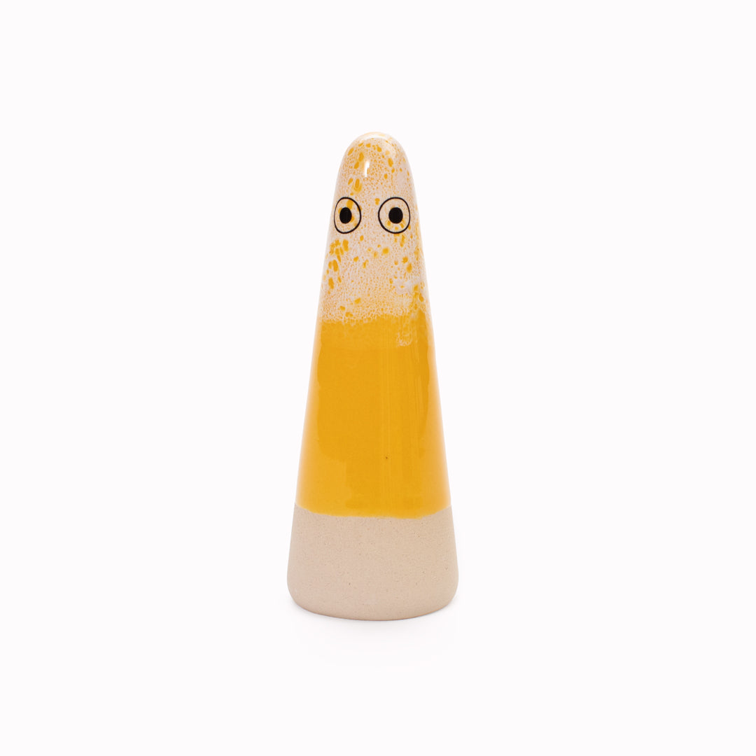 Ghost | Ceramic Figurine | Yellow Hues