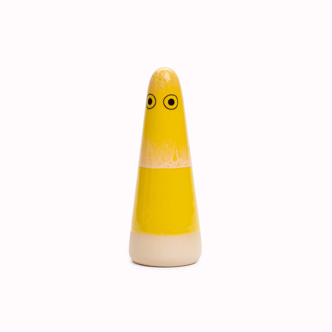 Ghost | Ceramic Figurine | Yellow Hues