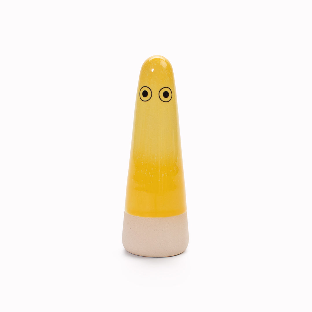 Ghost | Ceramic Figurine | Yellow Hues