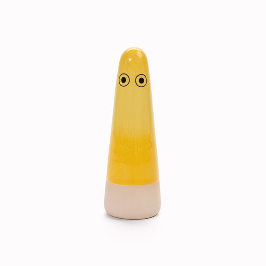Ghost | Ceramic Figurine | Yellow Hues