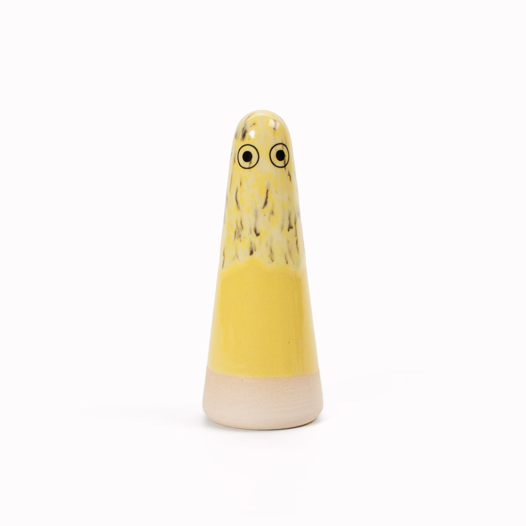 Ghost | Ceramic Figurine | Yellow Hues