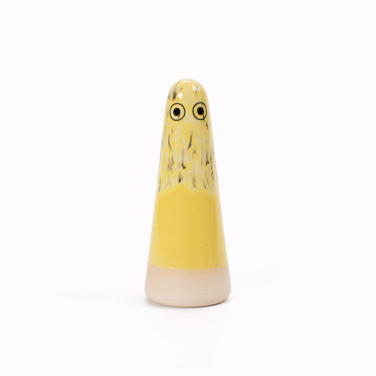 Ghost | Ceramic Figurine | Yellow Hues