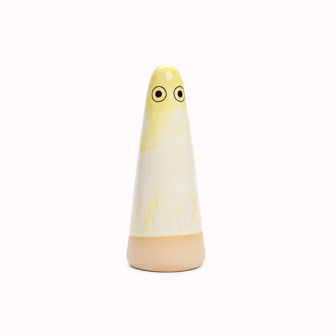 Ghost | Ceramic Figurine | Yellow Hues