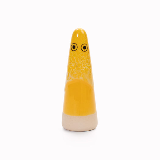 Ghost | Ceramic Figurine | Yellow Hues