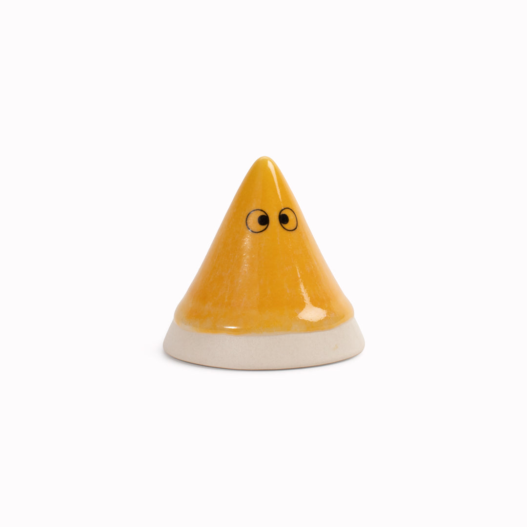 Meet Fuji!&nbsp;Fuji is a&nbsp;cone mountain shaped, hand glazed ceramic&nbsp;figurine&nbsp;created as a close relative of the classic Arhoj Ghost.