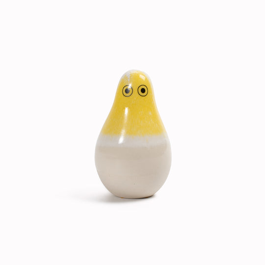 Meet Mini Kayo! Mini Kayo is a pear shaped, hand glazed ceramic figurine created as a close relative of the classic Arhoj Ghost. 